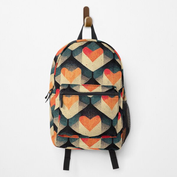Item preview, Geometric hearts all over print designed and sold by wickedsticker.
