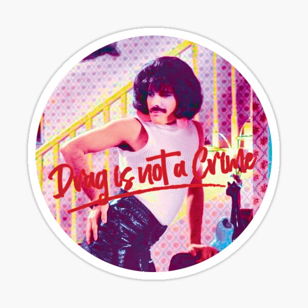 Drag is not a Crime on Mercury Still Sticker