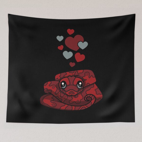 Item preview, Blood Boa Constrictor With Hearts designed and sold by eternallygifted.