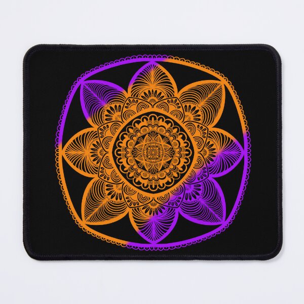 Item preview, Yellow and purple mandala  designed and sold by Pen-queen.