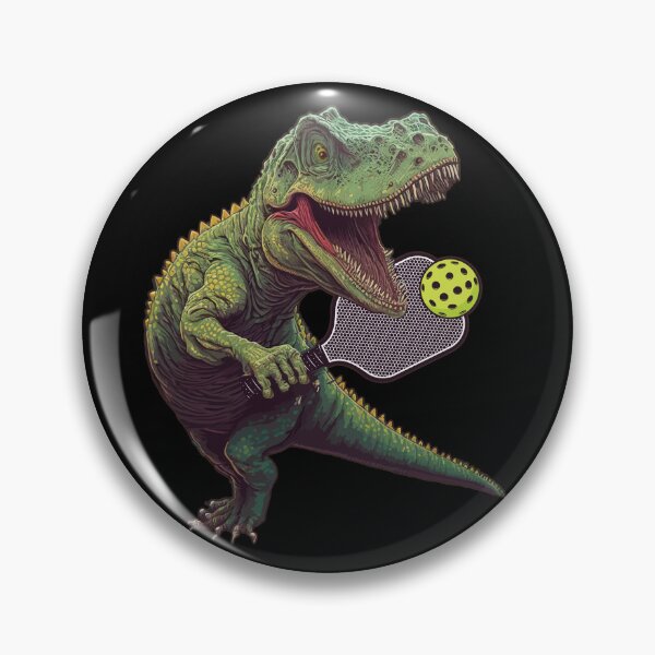 Artikelvorschau, Pickleball-Spieler-Dinosaurier, die Pickle Ball Dino T-Rex spielen entworfen und verkauft von Africanob.