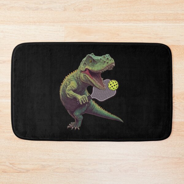 Artikelvorschau, Pickleball-Spieler-Dinosaurier, die Pickle Ball Dino T-Rex spielen entworfen und verkauft von Africanob.