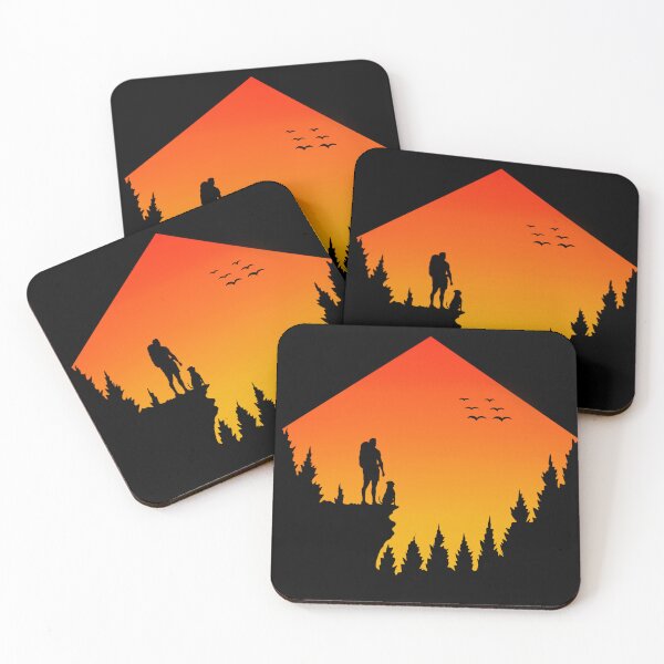 Item preview, Hiking with man’s best friend sunset dog adventure designed and sold by SoulTrekking.