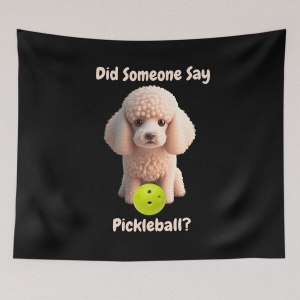 Item preview, Poodle Wants to Play Pickleball designed and sold by A-K-Designs.
