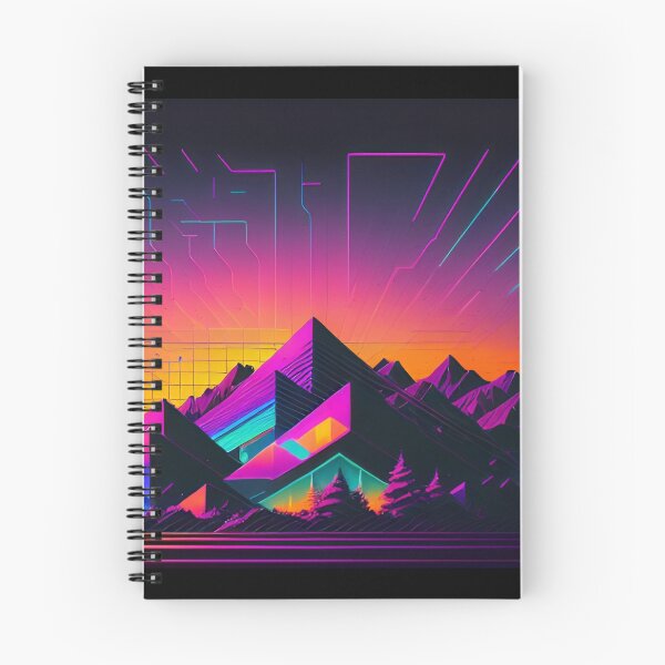 Item preview, Neon Graphic Grid Landscape designed and sold by Dani Rene.