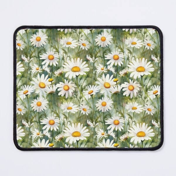 Item preview, Oxeye Daisy watercolor floral pattern designed and sold by ZolwPodroznik.