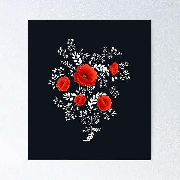 Coquelicot graphic Poster