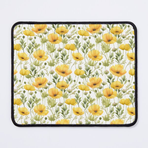 Item preview, Buttercup watercolor floral pattern designed and sold by ZolwPodroznik.