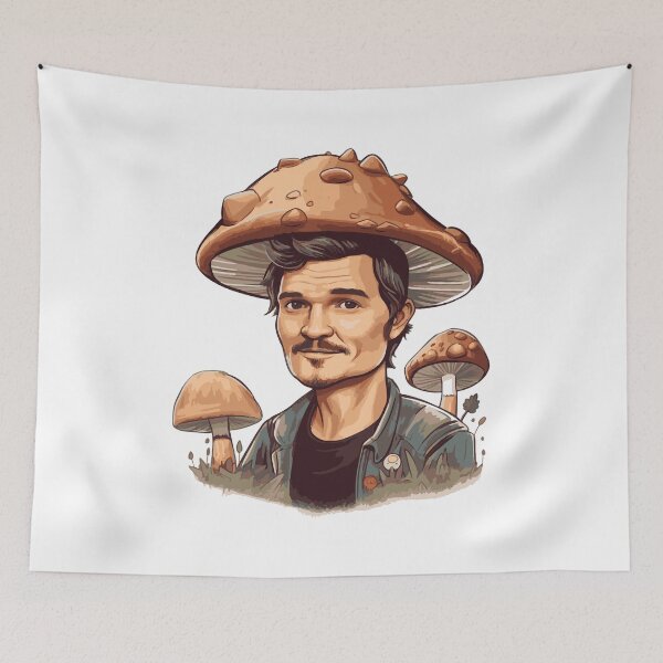 Item preview, Pedro Pascal with mushrooms. designed and sold by vectrus.
