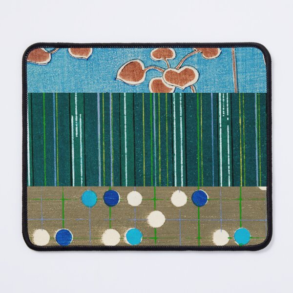 Item preview, JAPANESE TEXTILE COLLAGE SERIES - Variation No.3 - DOTS, STRIPES and PETALS designed and sold by MirabiliaMagpie.