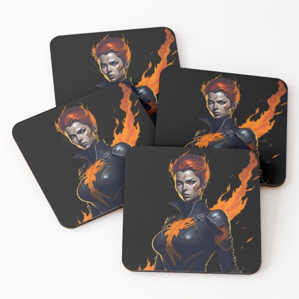 Item preview, Blaze - Original Female Superhero Art designed and sold by A.I. Does  Art.