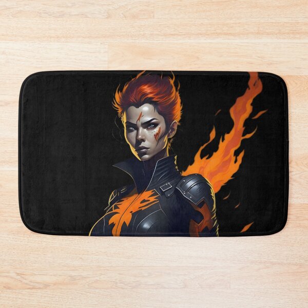 Item preview, Blaze - Original Female Superhero Art designed and sold by A.I. Does  Art.