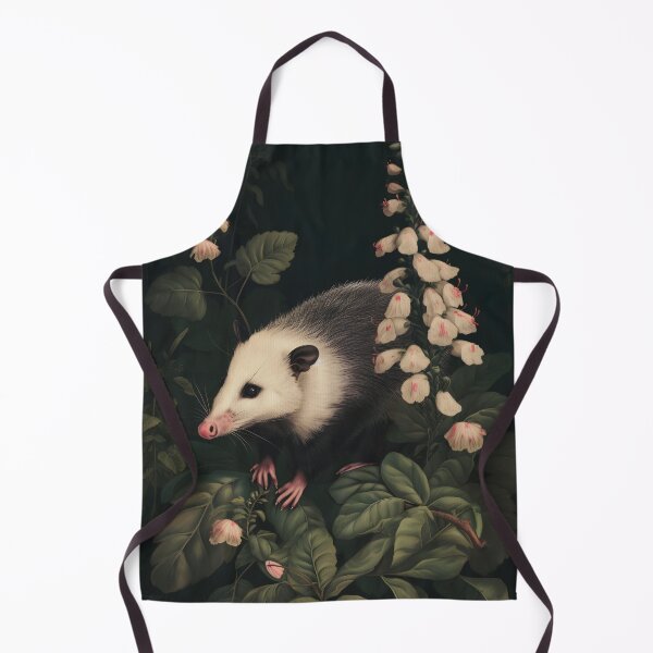 Item preview, Opossum in Lush Foliage designed and sold by Heather Maree Design Studio.
