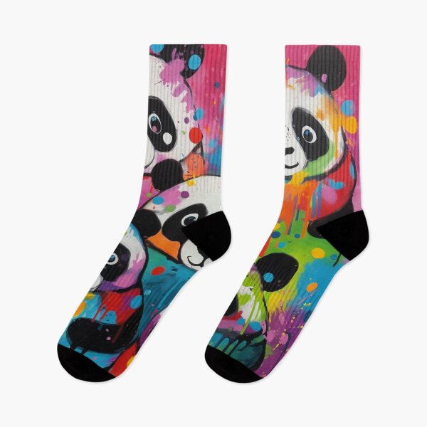 Item preview,  Funny Colourful Pandas Contemporary Abstract Art | Panda Lovers designed and sold by JFFStore.