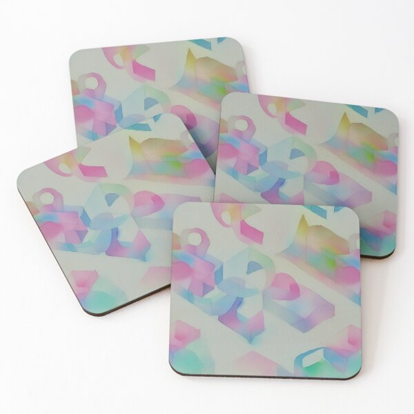 Item preview, Elegant Watercolor Pattern with Geometric Forms designed and sold by Girly-Universe.