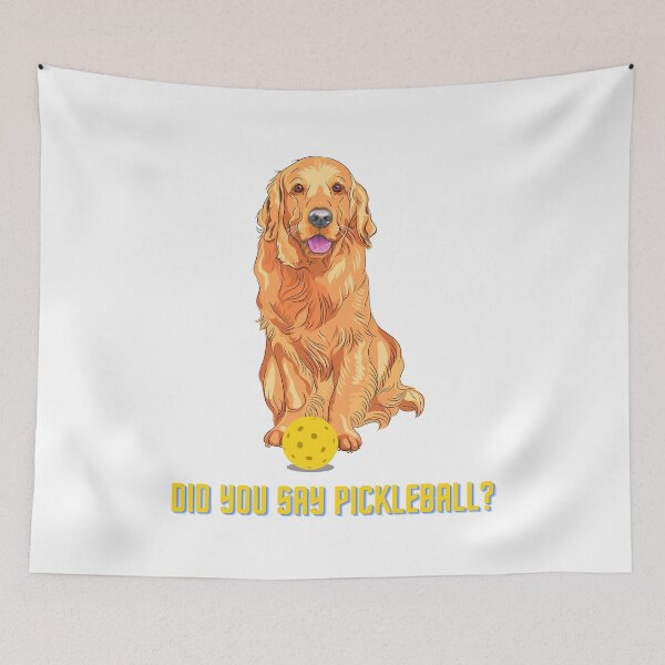 Item preview, Golden Retriever Wants to Play Pickleball designed and sold by A-K-Designs.