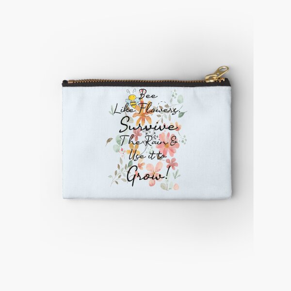 Item preview, Bee Like Flowers Survive The Rain & Use It To Grow Inspirational Quote designed and sold by Cute & Sassy Custom Gifting Boutiques.