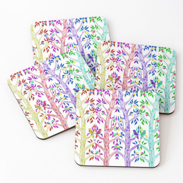 Item preview, Forest of multicolored apple trees designed and sold by Anna Rivet.