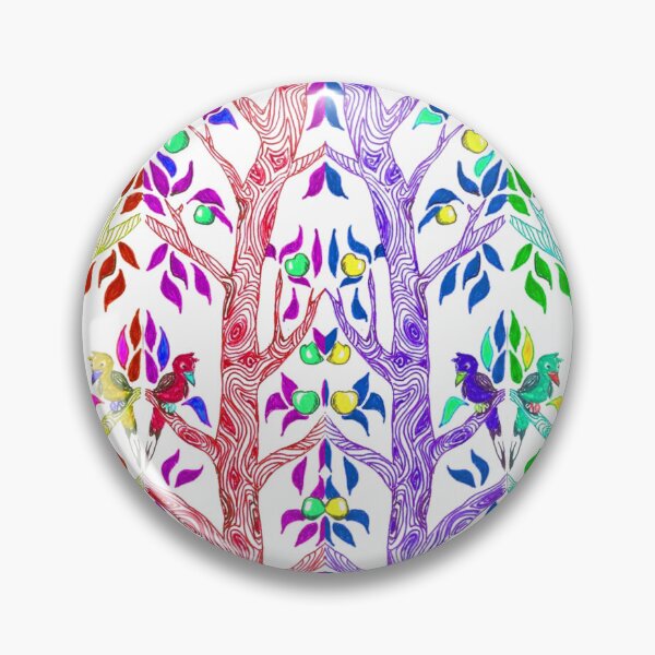 Item preview, Forest of multicolored apple trees designed and sold by Anna Rivet.