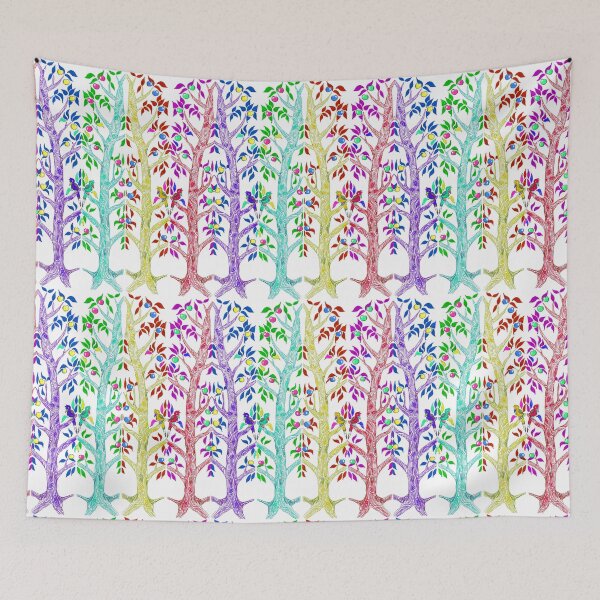 Item preview, Forest of multicolored apple trees designed and sold by Anna Rivet.