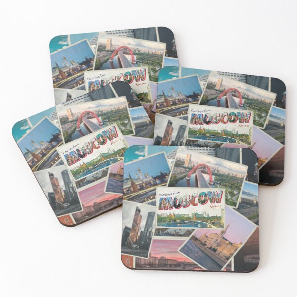 Item preview, Greetings from Moscow in Russia Vintage style retro souvenir designed and sold by DeveloperProp0.