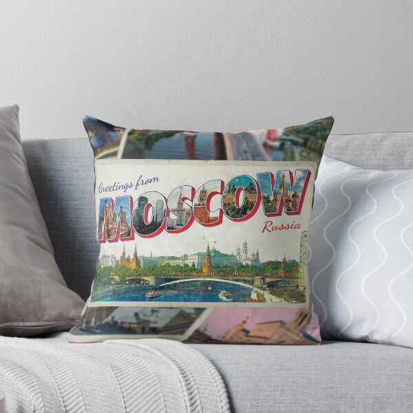 Item preview, Greetings from Moscow in Russia Vintage style retro souvenir designed and sold by DeveloperProp0.