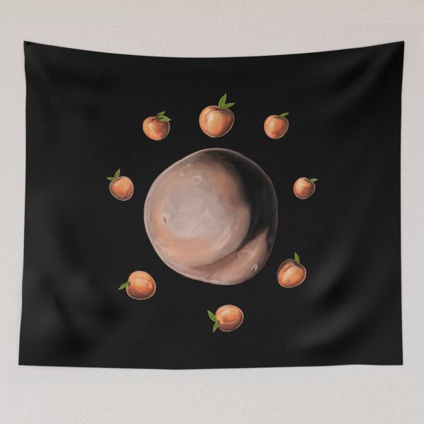 Item preview, Peaches in Space, Painting designed and sold by AK-Hevonen.