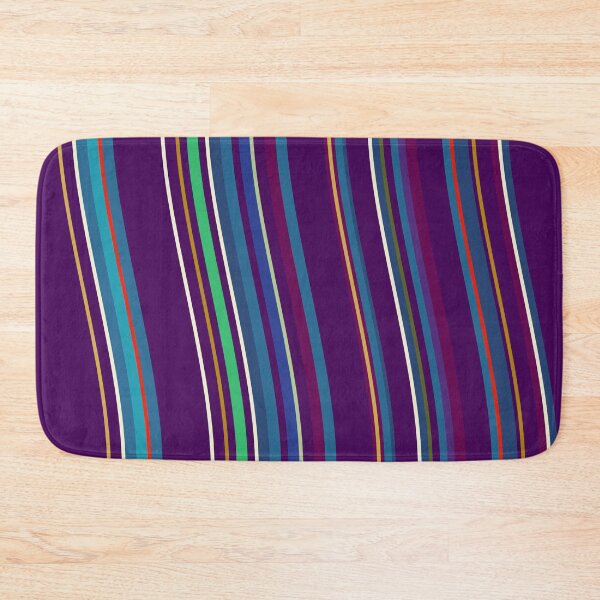 Item preview, Colorful Stripes Meandering Mauve designed and sold by elan-studios.