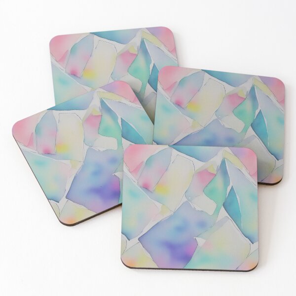 Item preview, Serene Soft Muted Pastel Watercolor Geometric Pattern designed and sold by Girly-Universe.