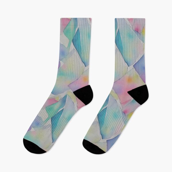Item preview, Serene Soft Muted Pastel Watercolor Geometric Pattern designed and sold by Girly-Universe.