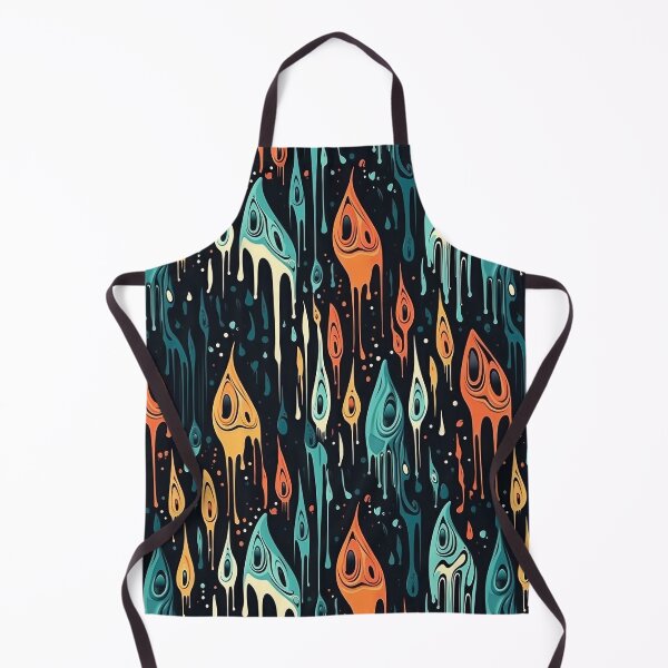 Item preview, Abstract blue, yellow and orange paint pattern designed and sold by Pedro Wolff.