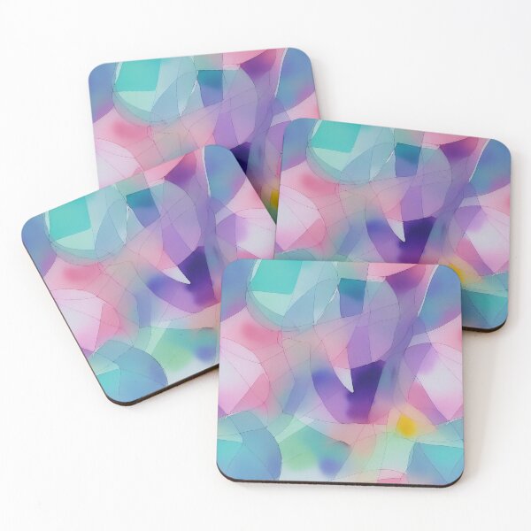 Item preview, Whimsical Muted Pastel Geometric Watercolor Pattern designed and sold by Girly-Universe.