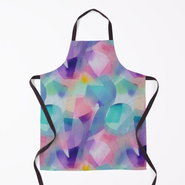 Aperçu de l'œuvre Motif aquarelle géométrique pastel en sourdine fantaisiste créée et vendue par Girly-Universe.