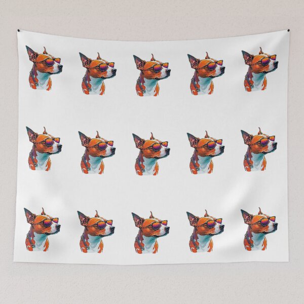 Item preview, Cool Dog With Sunglasses Art designed and sold by Digital Mindscape.