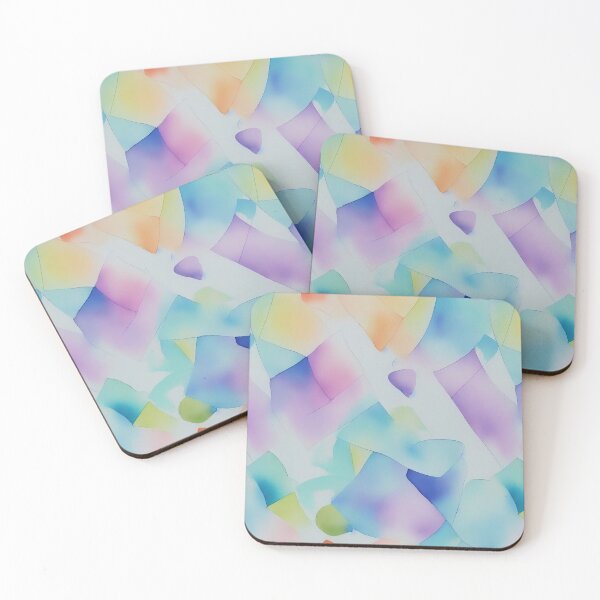 Item preview, Subtle Geometric Watercolor Pattern with Soft Muted Colors designed and sold by Girly-Universe.