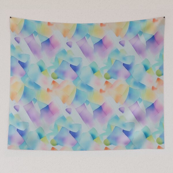 Item preview, Subtle Geometric Watercolor Pattern with Soft Muted Colors designed and sold by Girly-Universe.