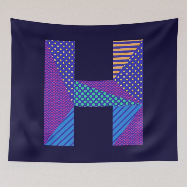 Item preview, Alphabet Letter H Screen Print Design designed and sold by ToluaPrints.