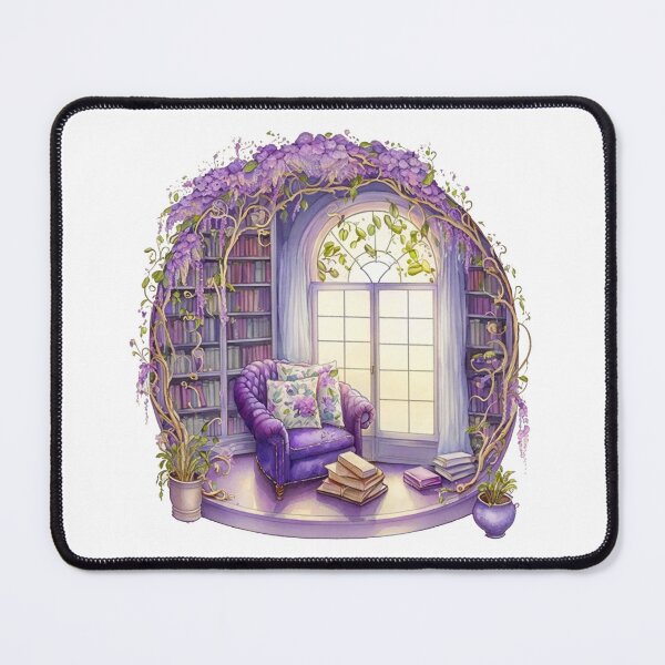 Item preview, Watercolor Cozy Reading Corner designed and sold by DreamiDreams.