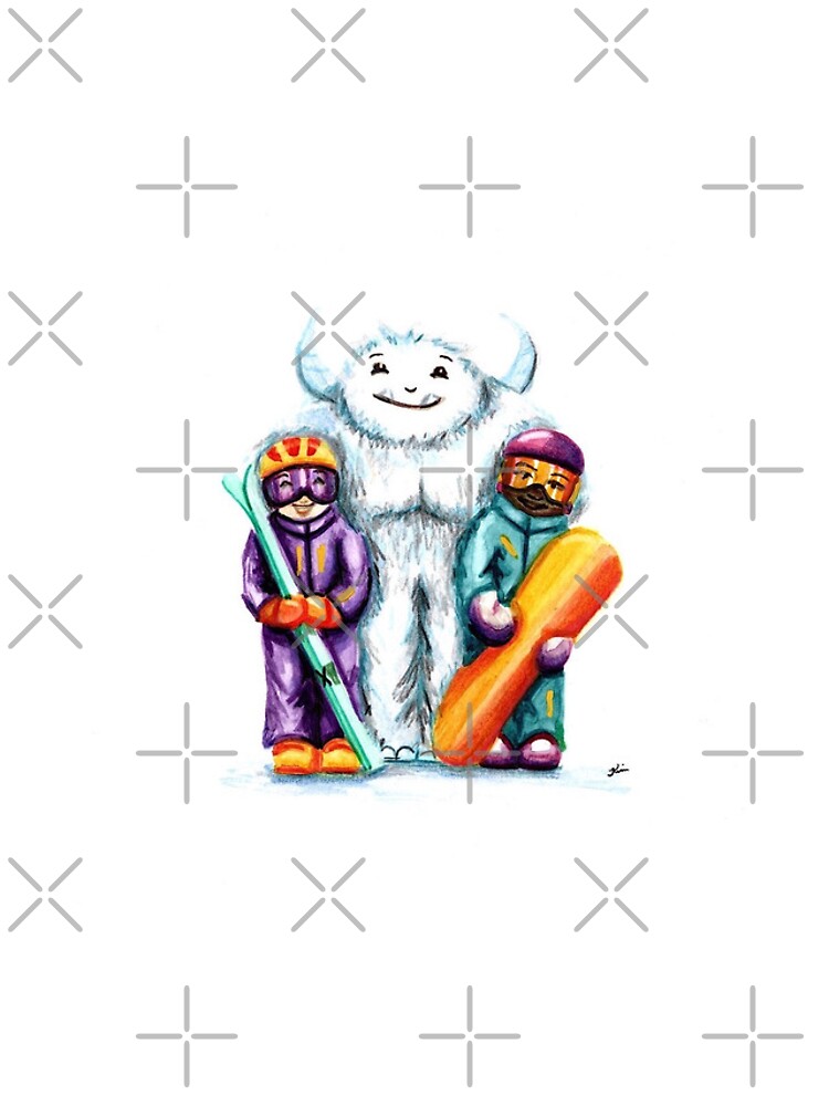 Thumbnail 4 of 4, iPhone Case, Yeti Skier and Boarder designed and sold by InspirebyKim.