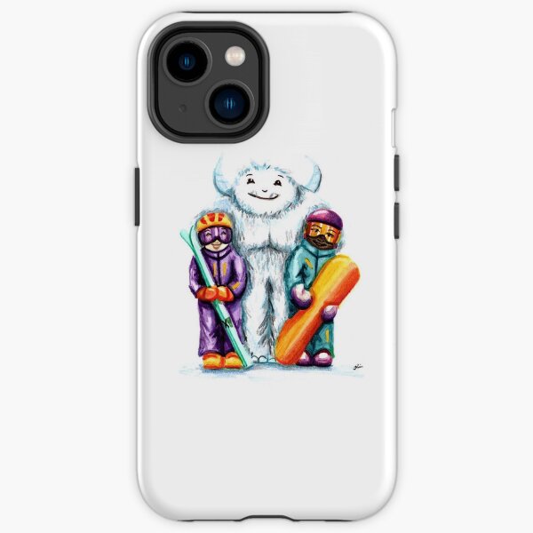 Yeti Skier and Boarder iPhone Tough Case
