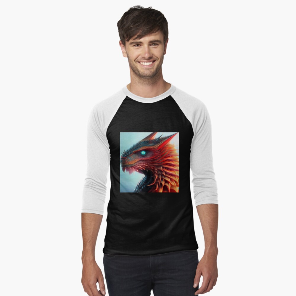 Item preview, Baseball ¾ Sleeve T-Shirt designed and sold by dragynrain.