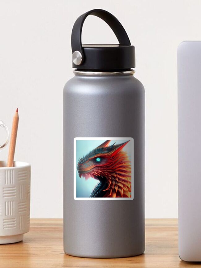 Thumbnail 1 of 3, Sticker, Crystal Dragons Series #24: Spark Conflagration designed and sold by dragynrain.