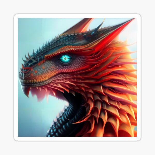 Crystal Dragons Series #24: Spark Conflagration Sticker