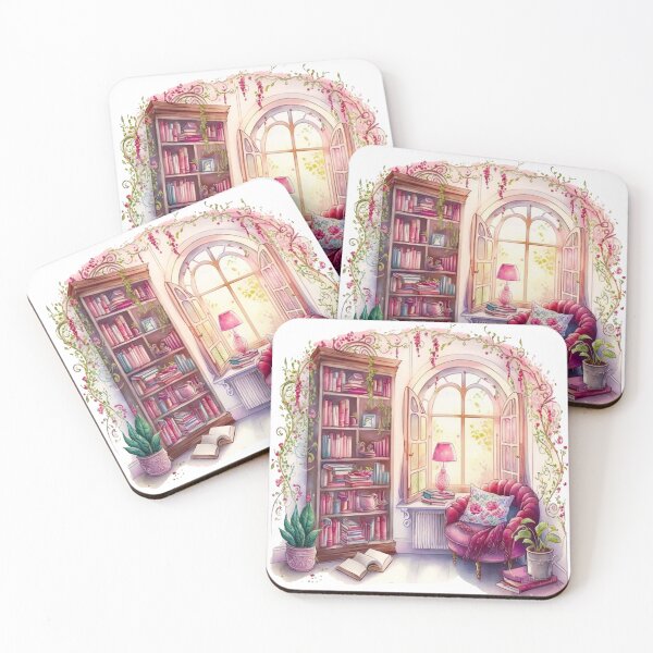 Item preview, Watercolor Cozy Reading Corner  designed and sold by DreamiDreams.