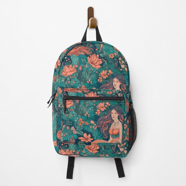 Item preview, Illustrated Mermaid with Coral flowers designed and sold by Catherine Garner.