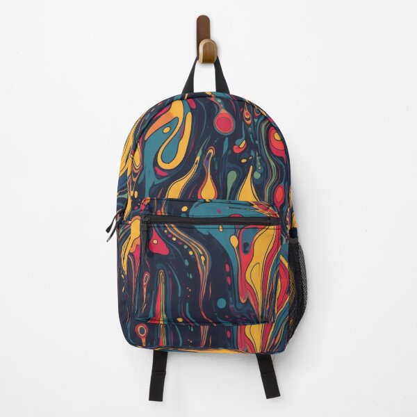 Item preview, Abstract blue, red and yellow paint pattern designed and sold by Pedro Wolff.