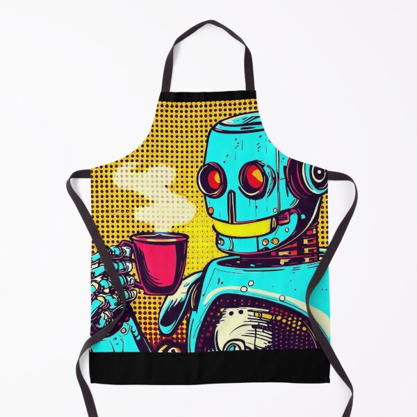 Item preview, Coffee Love by Robot in Space Artificial Intelligence Pop Art Style designed and sold by ShirtzTonight.
