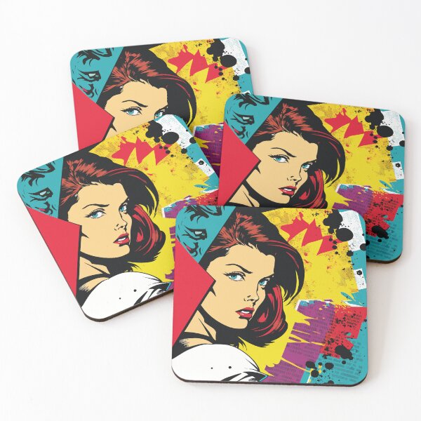 Item preview, Blue eyed woman , pop art comic designed and sold by juancbp60.