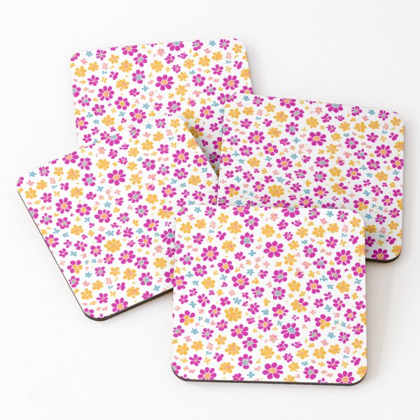 Item preview, Spring flowers margaritas orange, violetred, cadetblue designed and sold by paternstories.