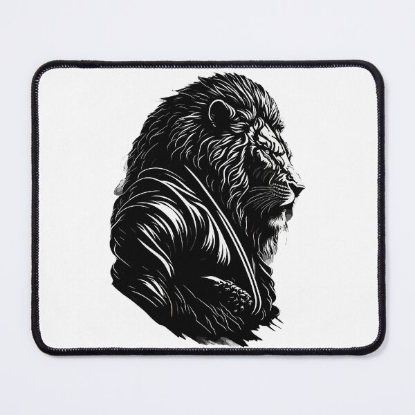 Aperçu de l'œuvre Lion JJB traditionnel créée et vendue par ArcticWolf-Art.